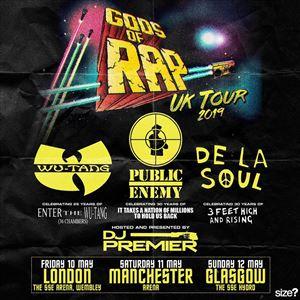 GODS OF RAP : Wu-Tang, Public Enemy et De la soul pour une mini-tournée