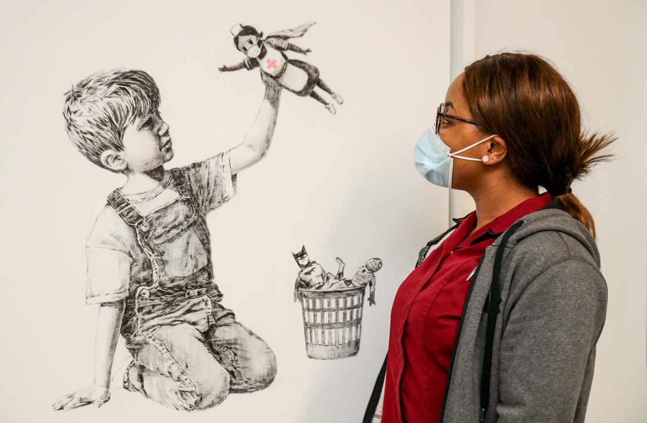 Un Banksy vendu pour le reverser au service de santé britannique
