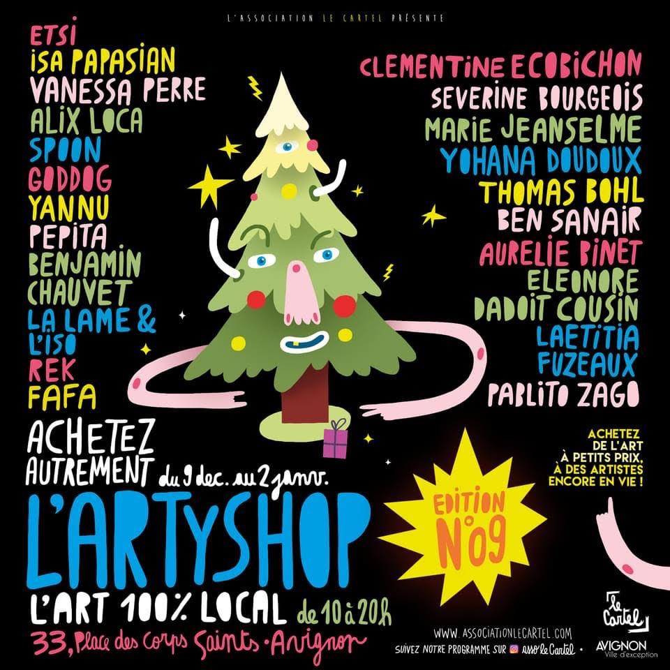 /// CLiN d’ŒiL /// sur l'Artyshop / du 9 décembre au 2 janvier à Avignon