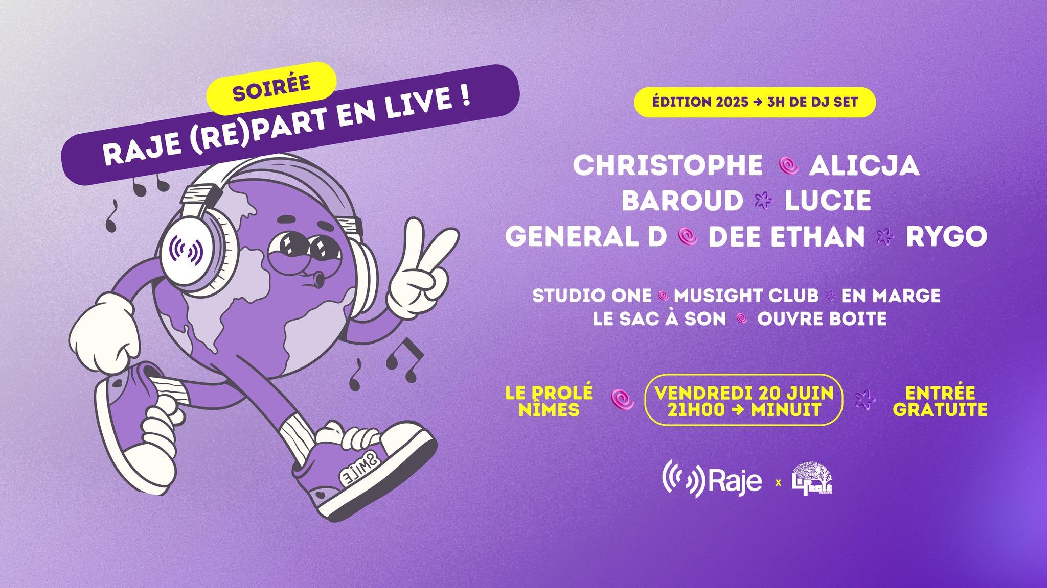 RAJE (re)part en live au Prolé ce vendredi 20 juin !