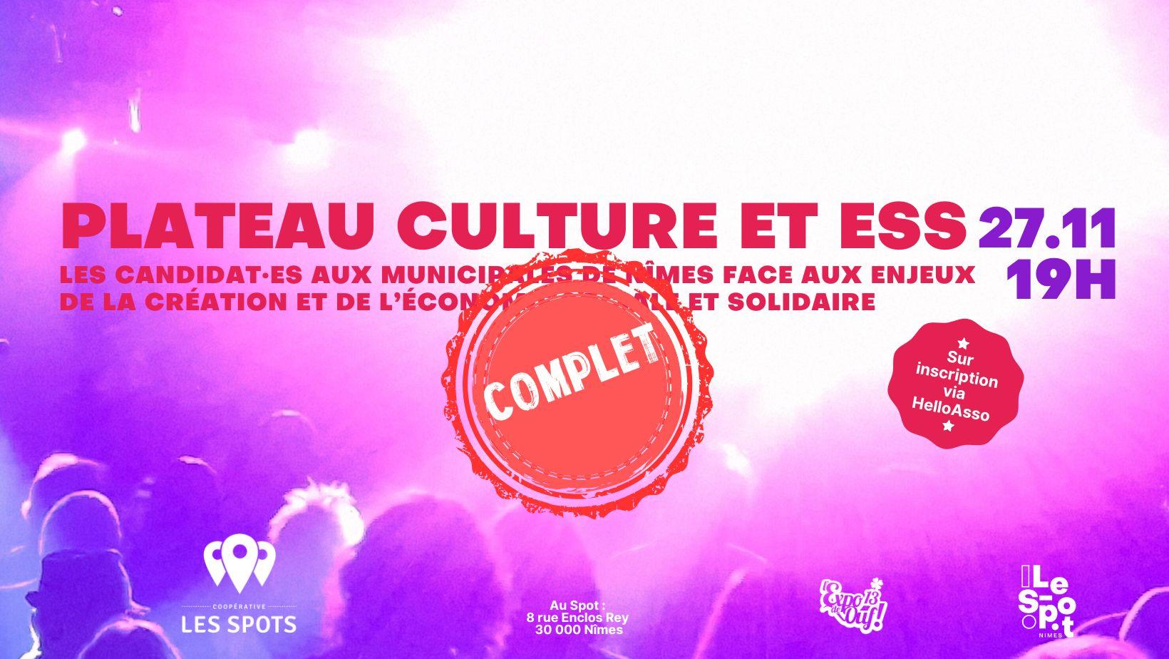 Plateau Culture et ESS au Spot