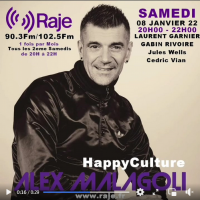 Happyculture avec Alex Malagoli /// Interviews de Laurent Garnier & Gabin Rivoire, Cedric Vian et Jules Wells
