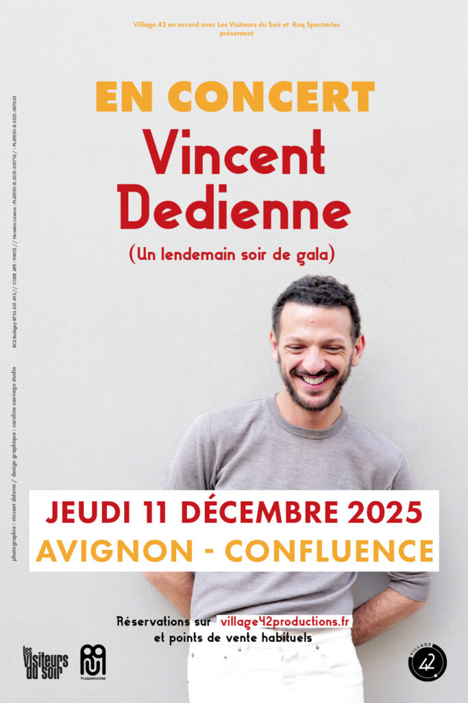 Vincent Dedienne en concert à Avignon le 11 décembre